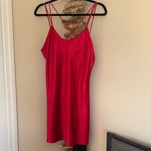 Elegant Red Chemise